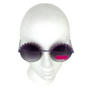 Betsey Johnson Round Flower Child Sunglasses in White m_63f3d058c5df6cefb8e73fb0.jpg main image 3